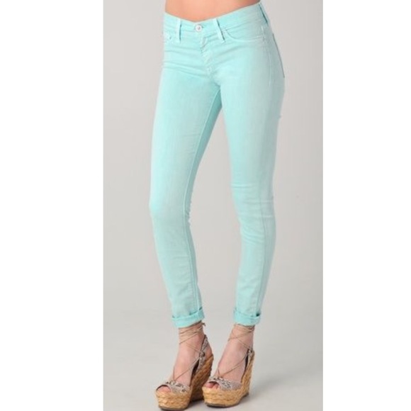 sea green jeans